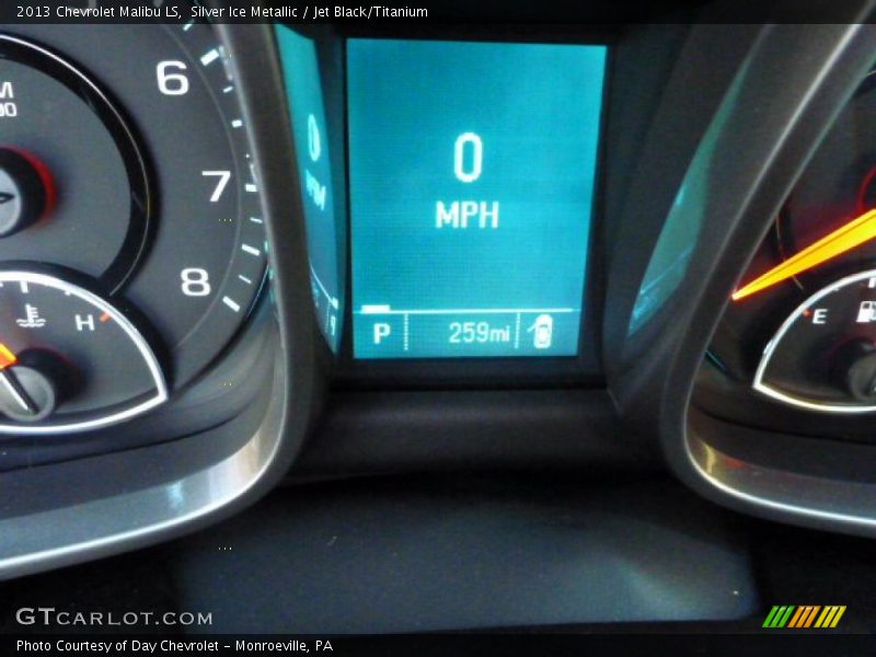 Silver Ice Metallic / Jet Black/Titanium 2013 Chevrolet Malibu LS