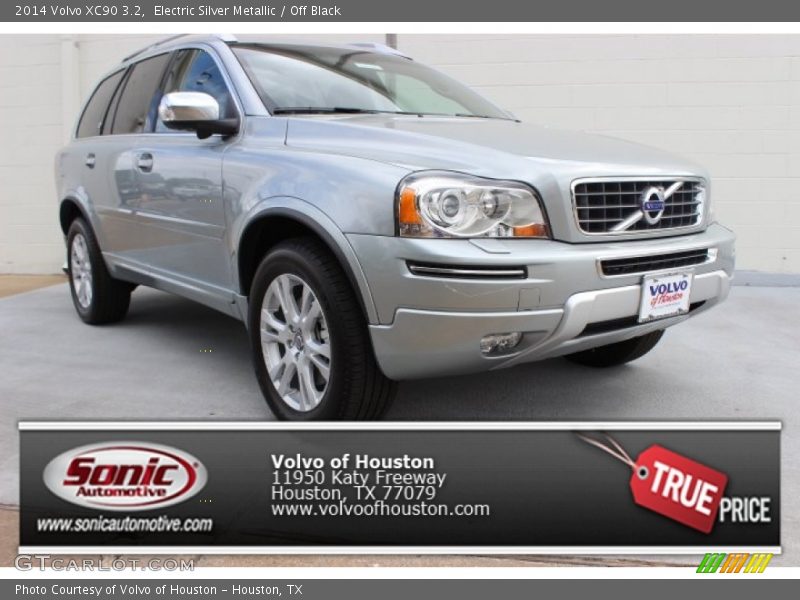 Electric Silver Metallic / Off Black 2014 Volvo XC90 3.2