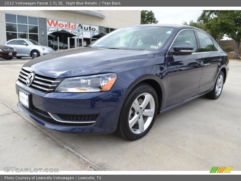Night Blue Metallic / Titan Black 2013 Volkswagen Passat 2.5L SE