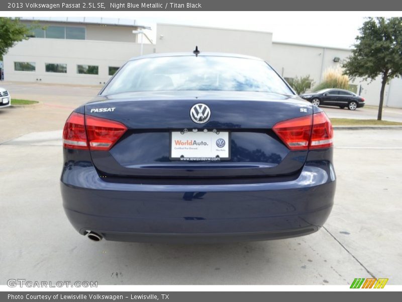 Night Blue Metallic / Titan Black 2013 Volkswagen Passat 2.5L SE