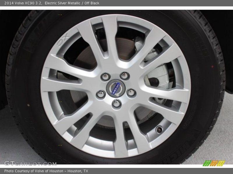 Electric Silver Metallic / Off Black 2014 Volvo XC90 3.2