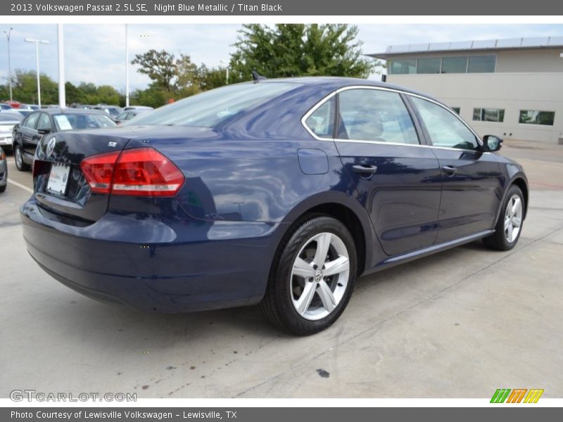 Night Blue Metallic / Titan Black 2013 Volkswagen Passat 2.5L SE