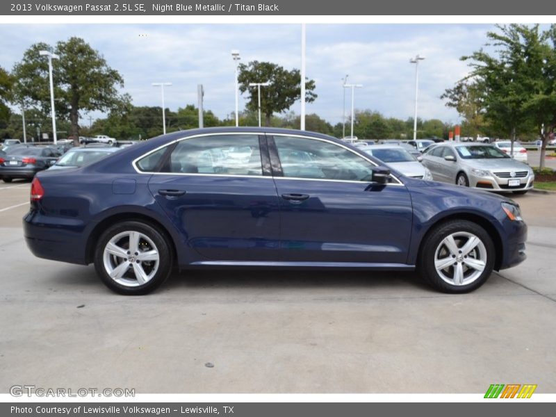 Night Blue Metallic / Titan Black 2013 Volkswagen Passat 2.5L SE