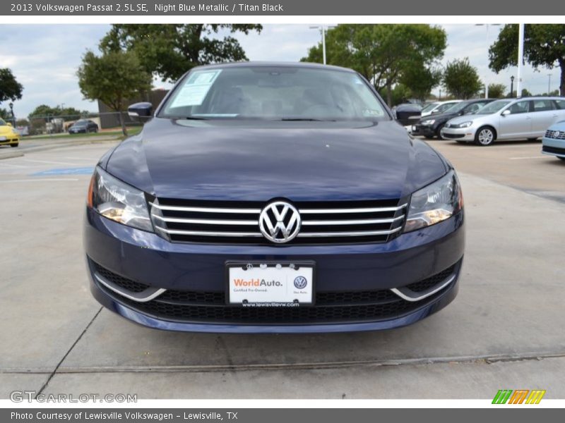 Night Blue Metallic / Titan Black 2013 Volkswagen Passat 2.5L SE
