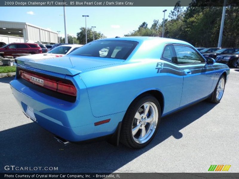 B5 Blue Pearl Coat / Dark Slate Gray 2009 Dodge Challenger R/T Classic