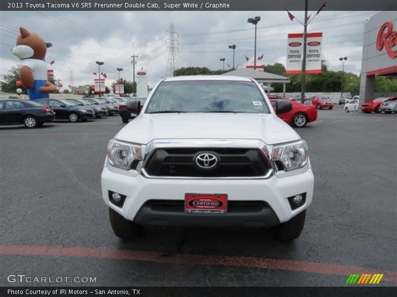 Super White / Graphite 2013 Toyota Tacoma V6 SR5 Prerunner Double Cab