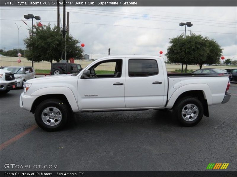 Super White / Graphite 2013 Toyota Tacoma V6 SR5 Prerunner Double Cab