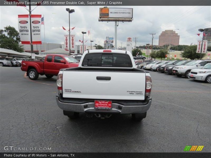 Super White / Graphite 2013 Toyota Tacoma V6 SR5 Prerunner Double Cab