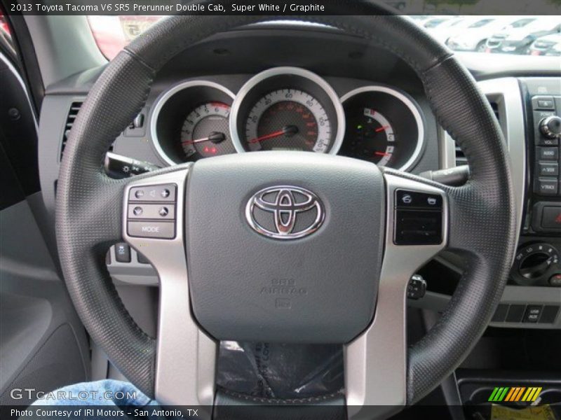 Super White / Graphite 2013 Toyota Tacoma V6 SR5 Prerunner Double Cab