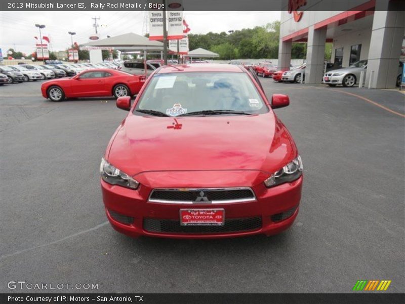 Rally Red Metallic / Beige 2013 Mitsubishi Lancer ES