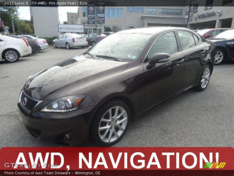 Fire Agate Pearl / Ecru 2012 Lexus IS 250 AWD