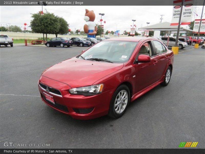 Rally Red Metallic / Beige 2013 Mitsubishi Lancer ES