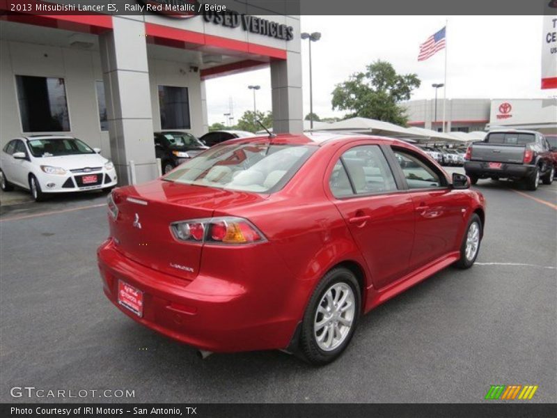 Rally Red Metallic / Beige 2013 Mitsubishi Lancer ES