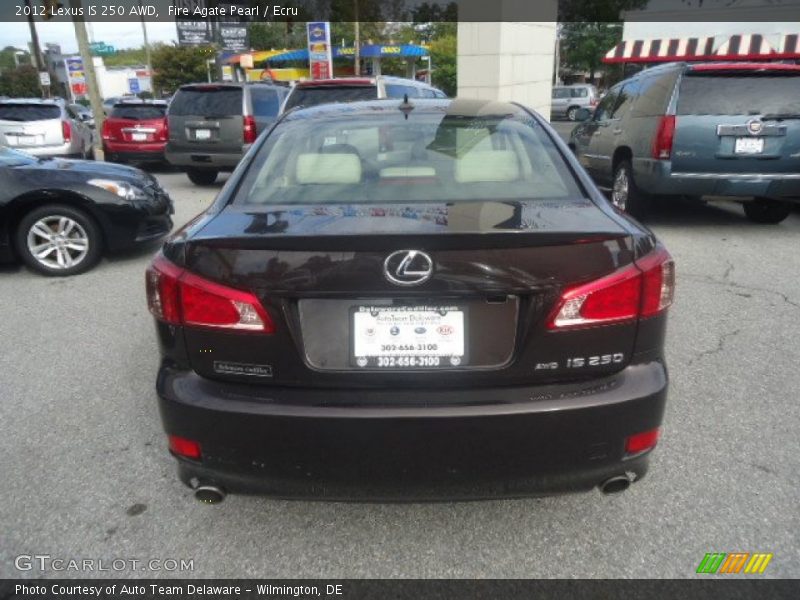 Fire Agate Pearl / Ecru 2012 Lexus IS 250 AWD