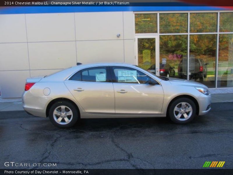 Champagne Silver Metallic / Jet Black/Titanium 2014 Chevrolet Malibu LS