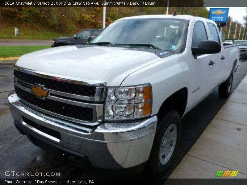 Summit White / Dark Titanium 2014 Chevrolet Silverado 2500HD LS Crew Cab 4x4