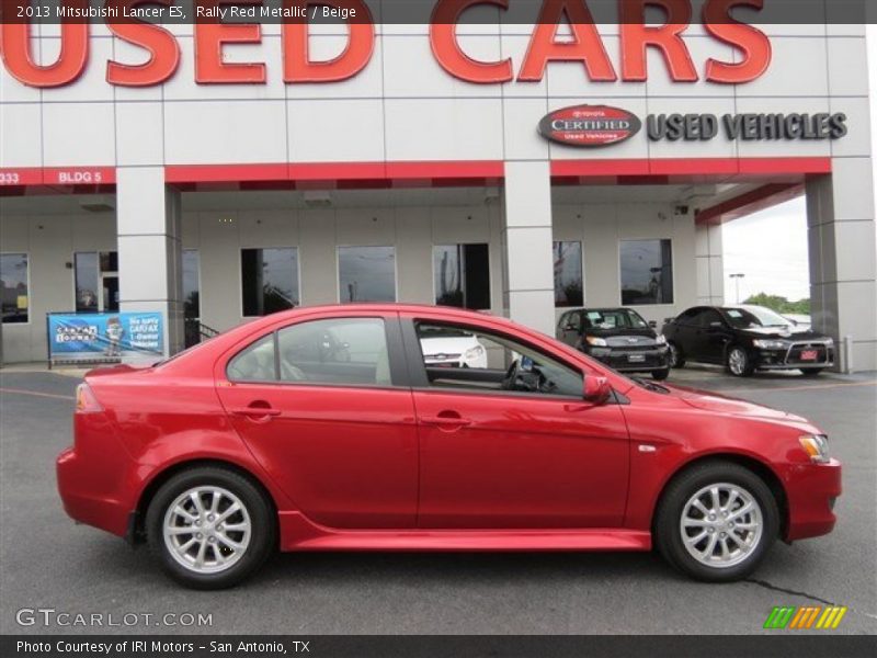 Rally Red Metallic / Beige 2013 Mitsubishi Lancer ES