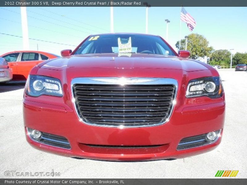 Deep Cherry Red Crystal Pearl / Black/Radar Red 2012 Chrysler 300 S V8