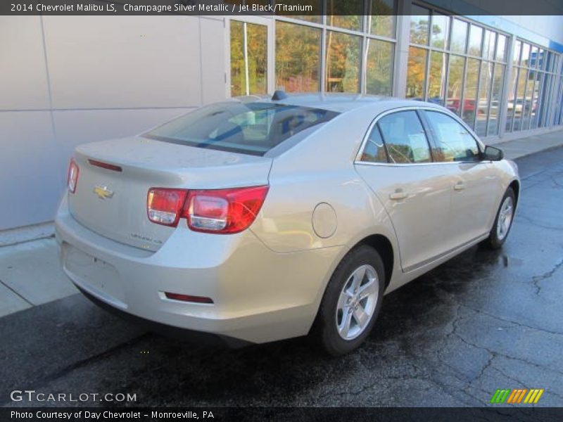 Champagne Silver Metallic / Jet Black/Titanium 2014 Chevrolet Malibu LS