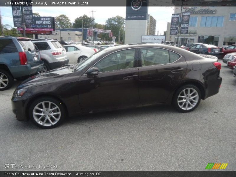Fire Agate Pearl / Ecru 2012 Lexus IS 250 AWD