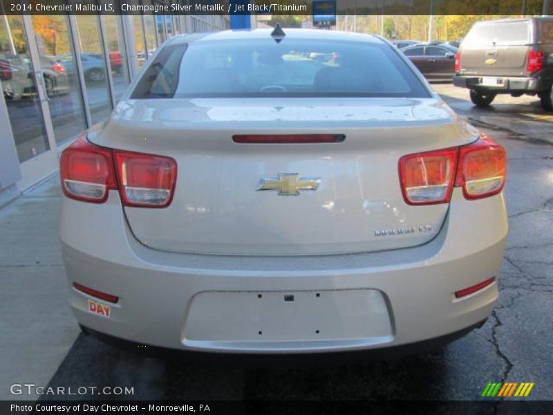 Champagne Silver Metallic / Jet Black/Titanium 2014 Chevrolet Malibu LS