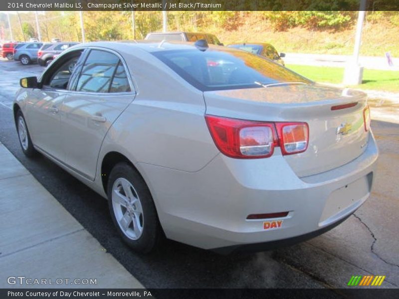 Champagne Silver Metallic / Jet Black/Titanium 2014 Chevrolet Malibu LS