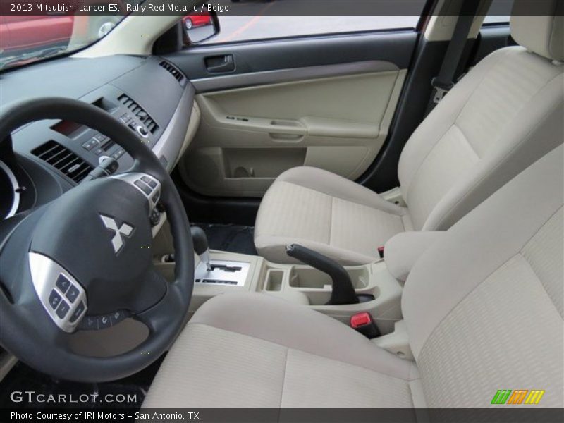 Rally Red Metallic / Beige 2013 Mitsubishi Lancer ES