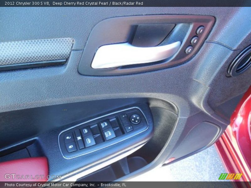 Deep Cherry Red Crystal Pearl / Black/Radar Red 2012 Chrysler 300 S V8