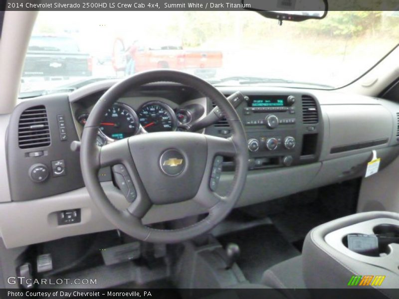 Summit White / Dark Titanium 2014 Chevrolet Silverado 2500HD LS Crew Cab 4x4