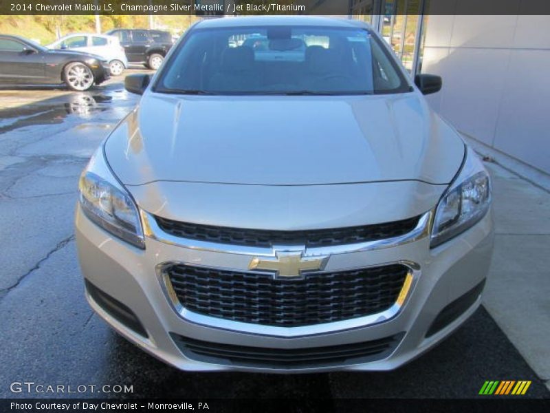 Champagne Silver Metallic / Jet Black/Titanium 2014 Chevrolet Malibu LS