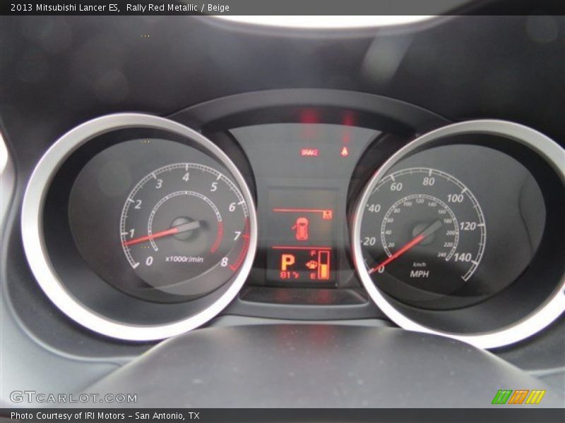 Rally Red Metallic / Beige 2013 Mitsubishi Lancer ES