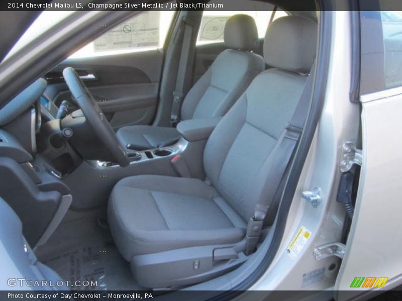 Champagne Silver Metallic / Jet Black/Titanium 2014 Chevrolet Malibu LS