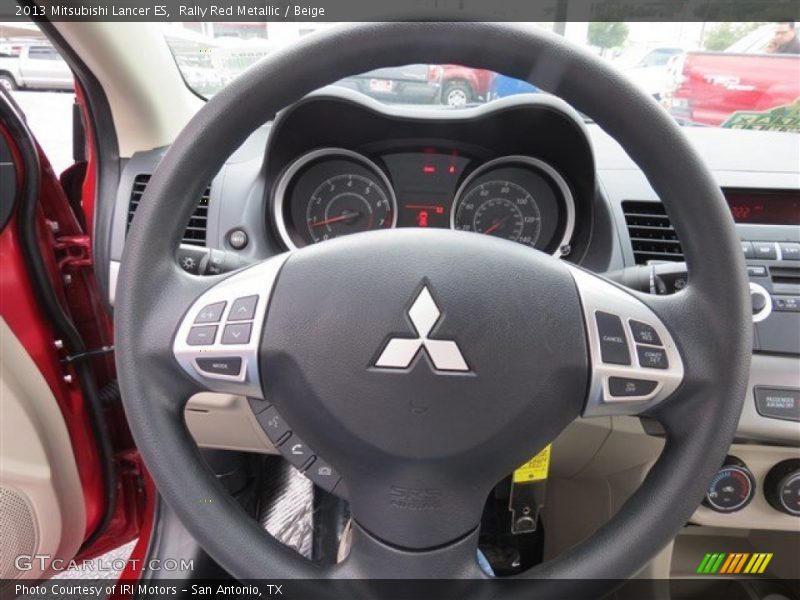 Rally Red Metallic / Beige 2013 Mitsubishi Lancer ES