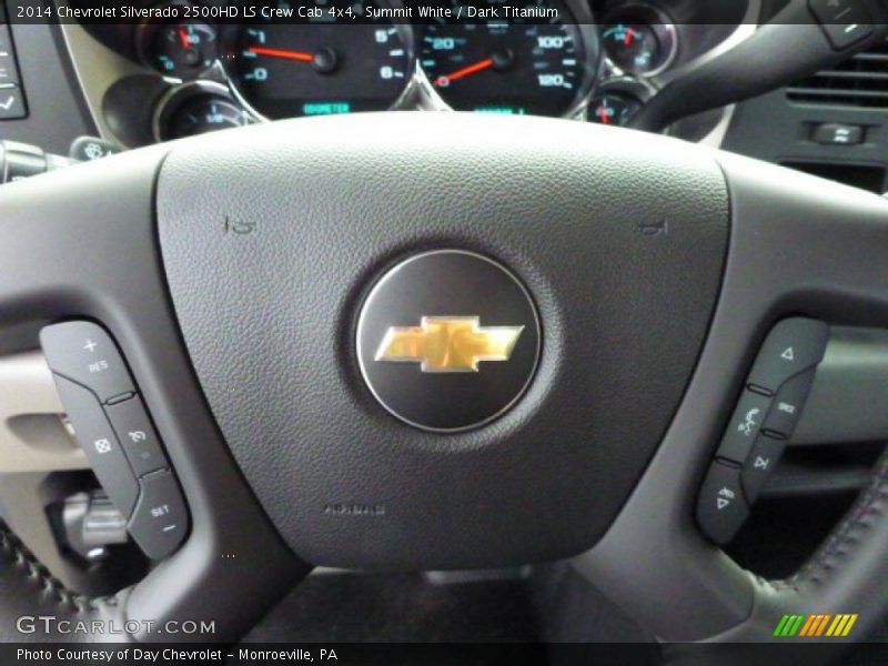 Summit White / Dark Titanium 2014 Chevrolet Silverado 2500HD LS Crew Cab 4x4