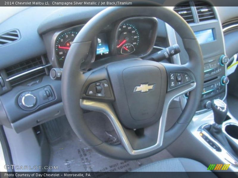 Champagne Silver Metallic / Jet Black/Titanium 2014 Chevrolet Malibu LS