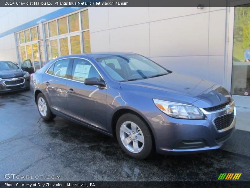 Atlantis Blue Metallic / Jet Black/Titanium 2014 Chevrolet Malibu LS
