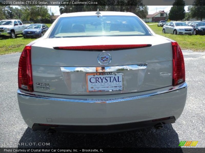 Vanilla Latte / Cashmere/Cocoa 2010 Cadillac CTS 3.0 Sedan