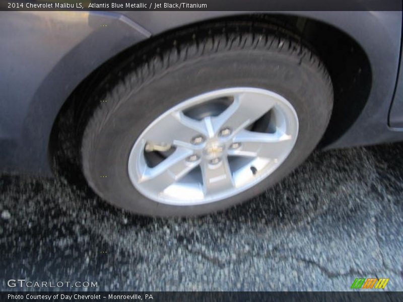 Atlantis Blue Metallic / Jet Black/Titanium 2014 Chevrolet Malibu LS