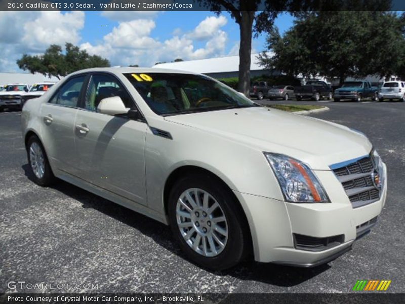 Vanilla Latte / Cashmere/Cocoa 2010 Cadillac CTS 3.0 Sedan