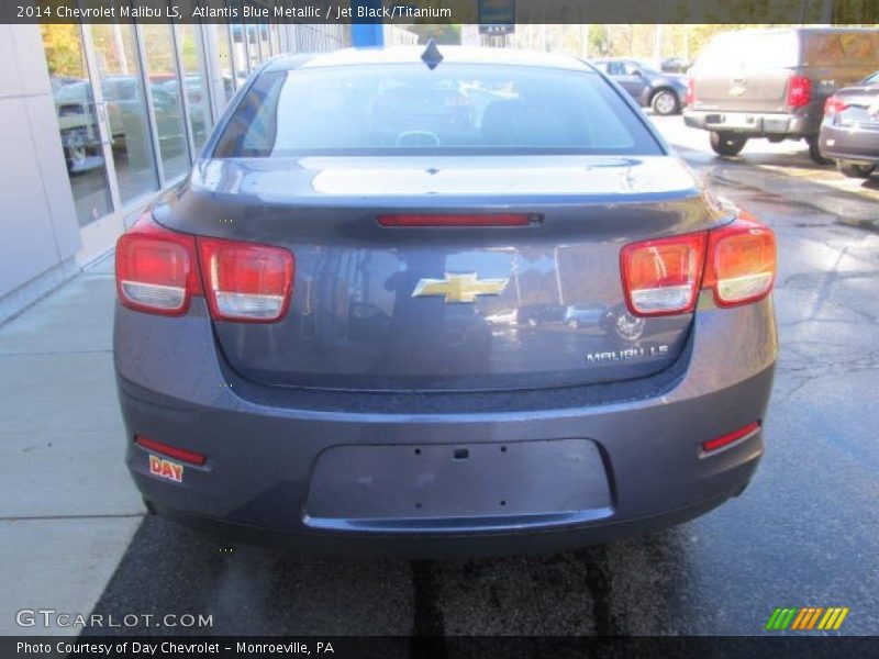 Atlantis Blue Metallic / Jet Black/Titanium 2014 Chevrolet Malibu LS