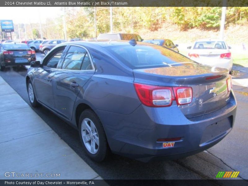 Atlantis Blue Metallic / Jet Black/Titanium 2014 Chevrolet Malibu LS
