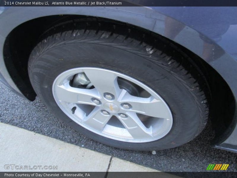 Atlantis Blue Metallic / Jet Black/Titanium 2014 Chevrolet Malibu LS