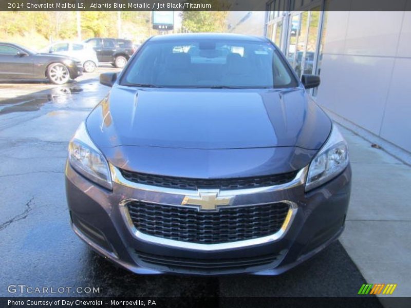 Atlantis Blue Metallic / Jet Black/Titanium 2014 Chevrolet Malibu LS