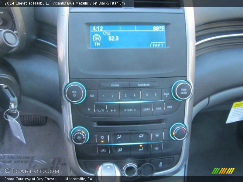 Atlantis Blue Metallic / Jet Black/Titanium 2014 Chevrolet Malibu LS