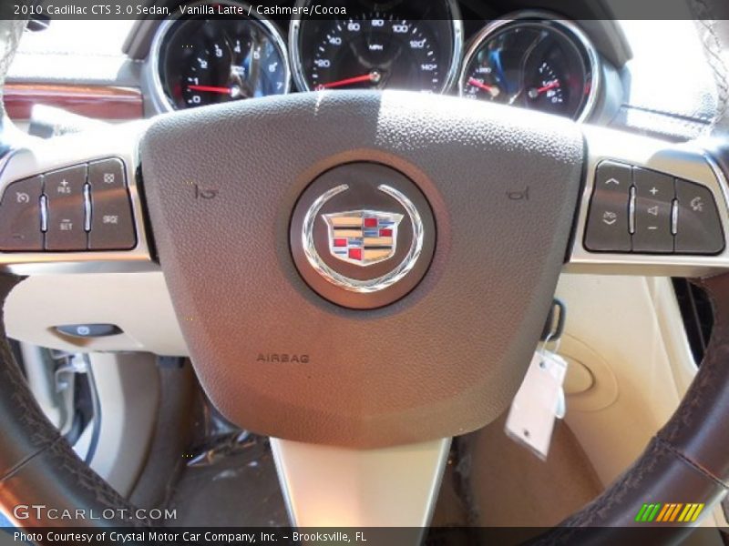 Vanilla Latte / Cashmere/Cocoa 2010 Cadillac CTS 3.0 Sedan