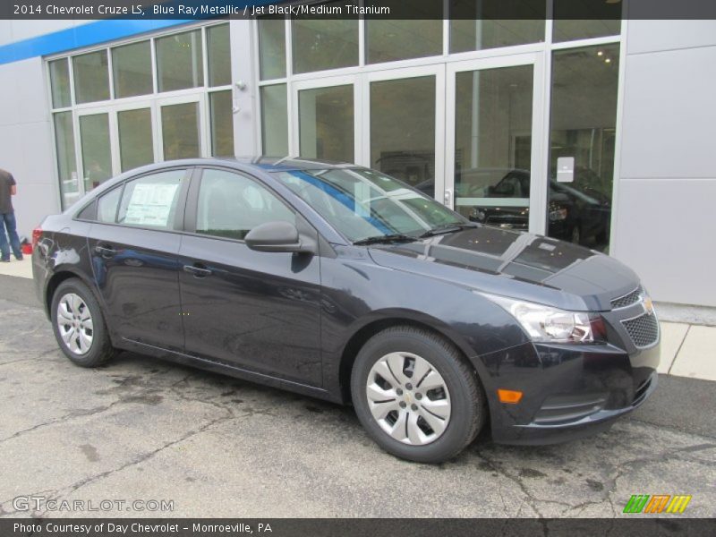 Blue Ray Metallic / Jet Black/Medium Titanium 2014 Chevrolet Cruze LS