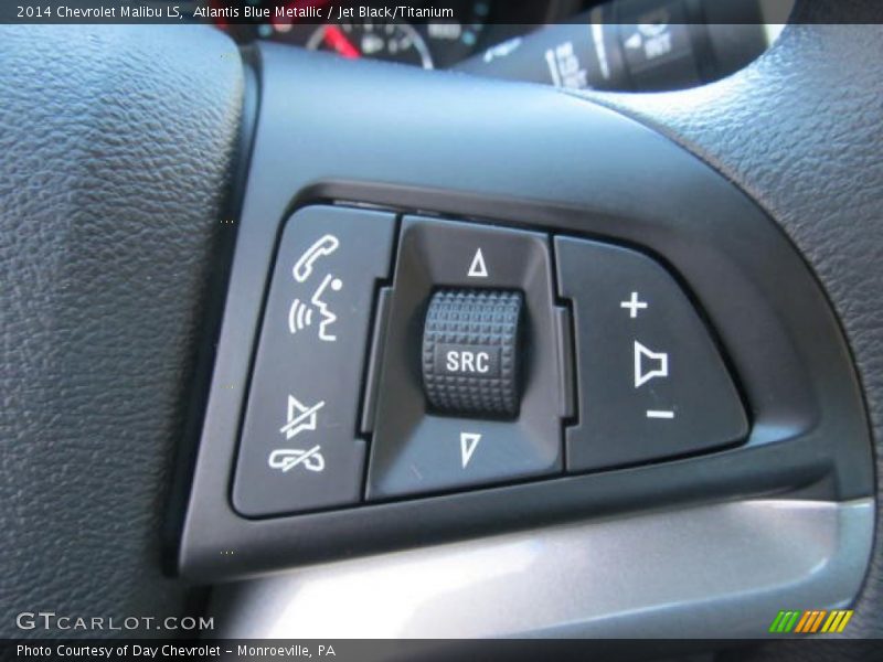Atlantis Blue Metallic / Jet Black/Titanium 2014 Chevrolet Malibu LS