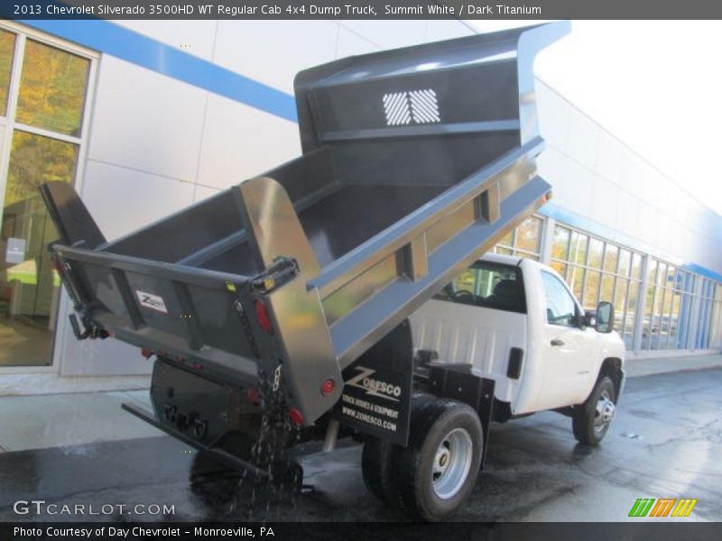 Summit White / Dark Titanium 2013 Chevrolet Silverado 3500HD WT Regular Cab 4x4 Dump Truck