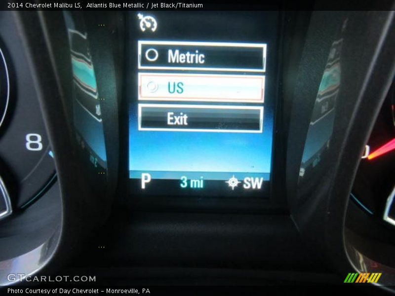 Atlantis Blue Metallic / Jet Black/Titanium 2014 Chevrolet Malibu LS