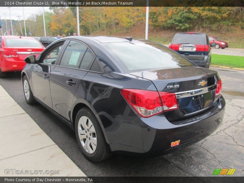 Blue Ray Metallic / Jet Black/Medium Titanium 2014 Chevrolet Cruze LS